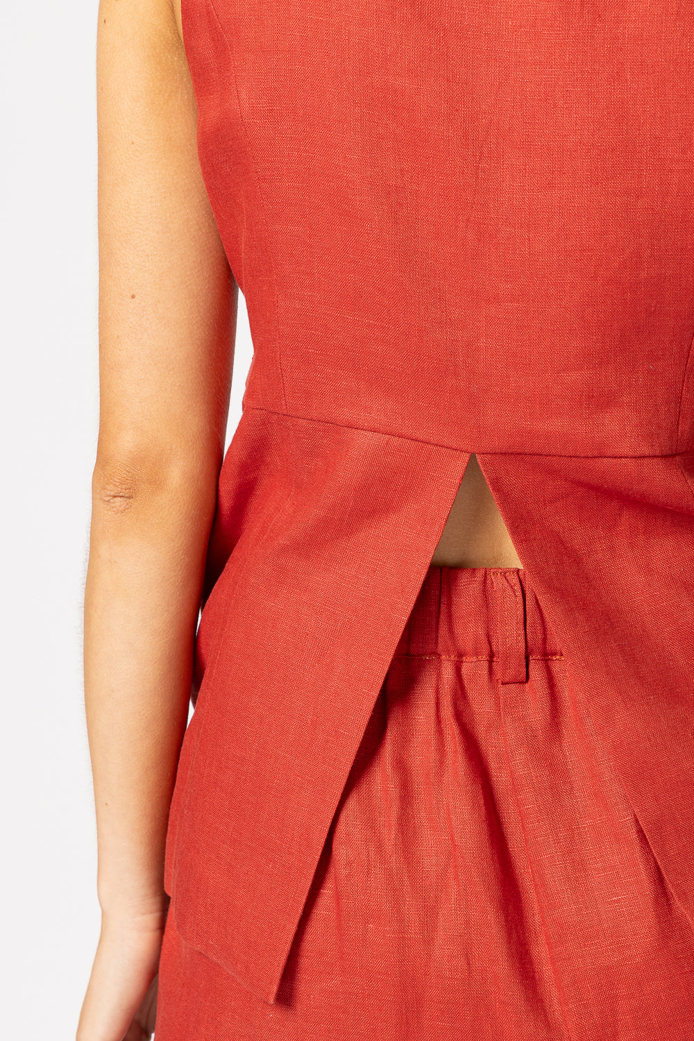 5074 - Brooklyn Vest - Blood Orange