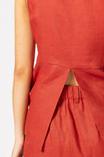 5074 - Brooklyn Vest - Blood Orange