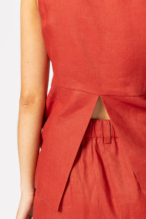 5074 - Brooklyn Vest - Blood Orange