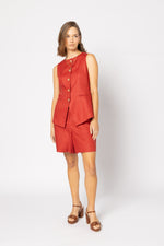 5074 - Brooklyn Vest - Blood Orange