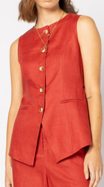5074 - Brooklyn Vest - Blood Orange