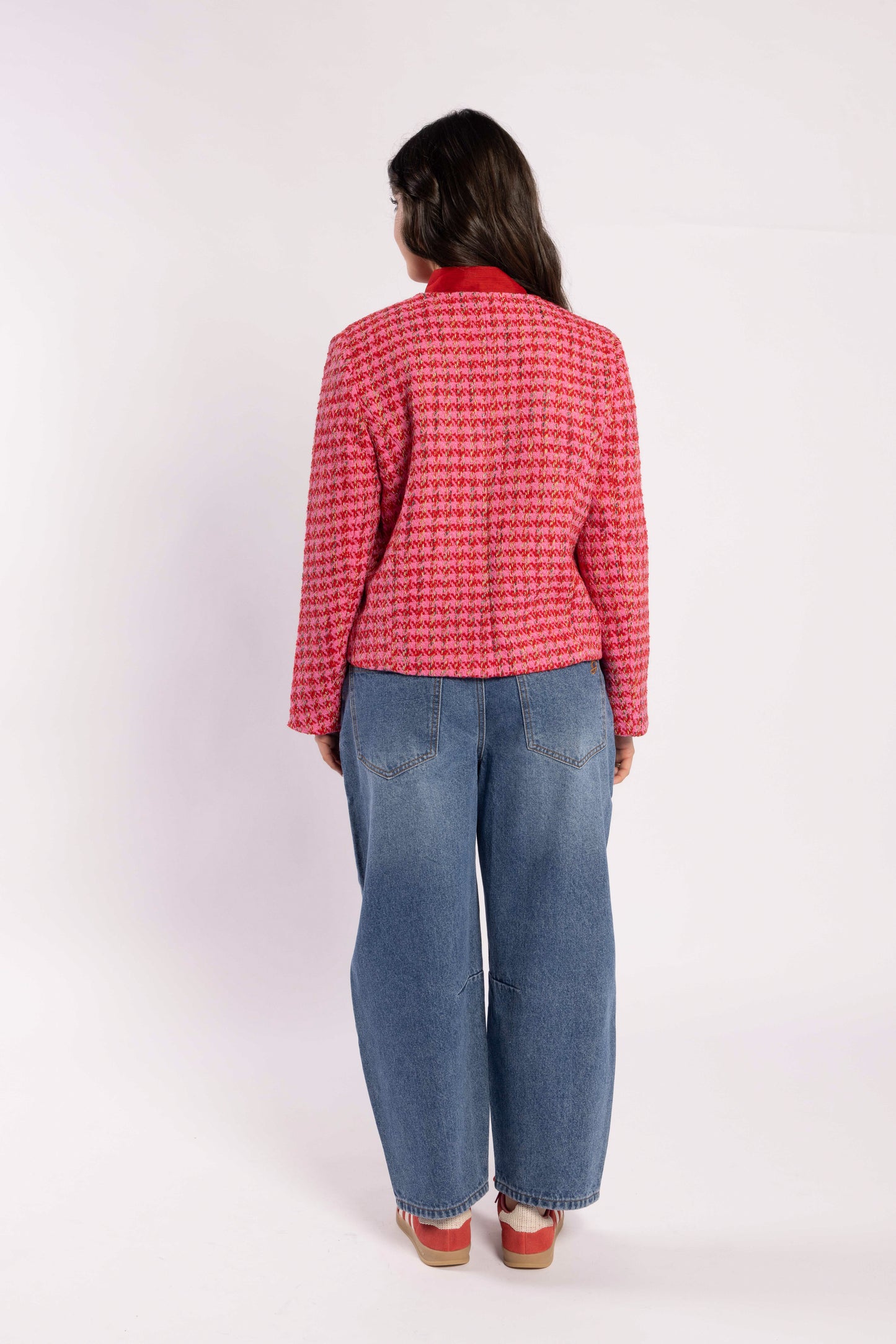 5075 - Seine Blazer - Pink Herringbone
