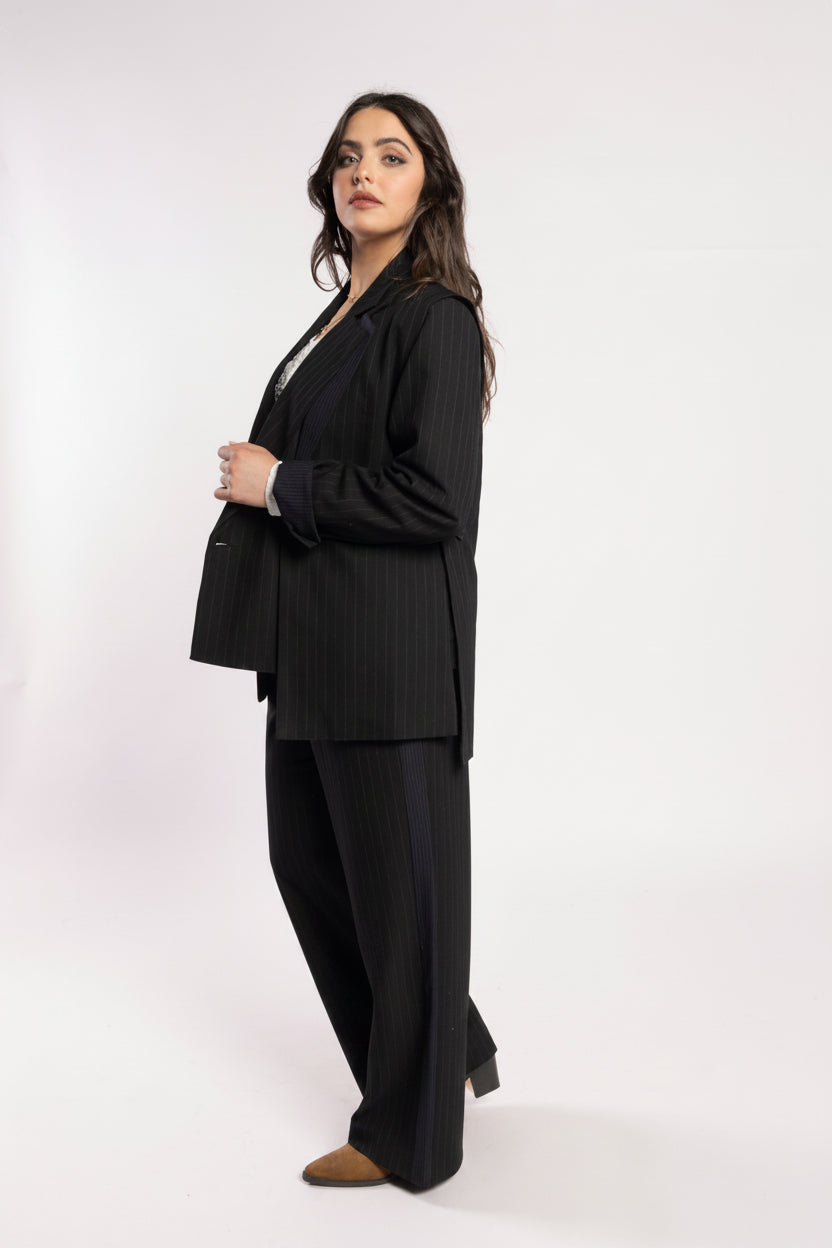 5079 - Espresso Blazer - Noir Stripe