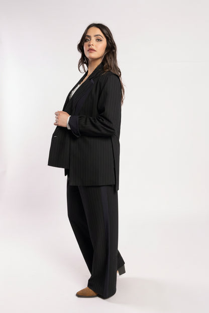 5079 - Espresso Blazer - Noir Stripe