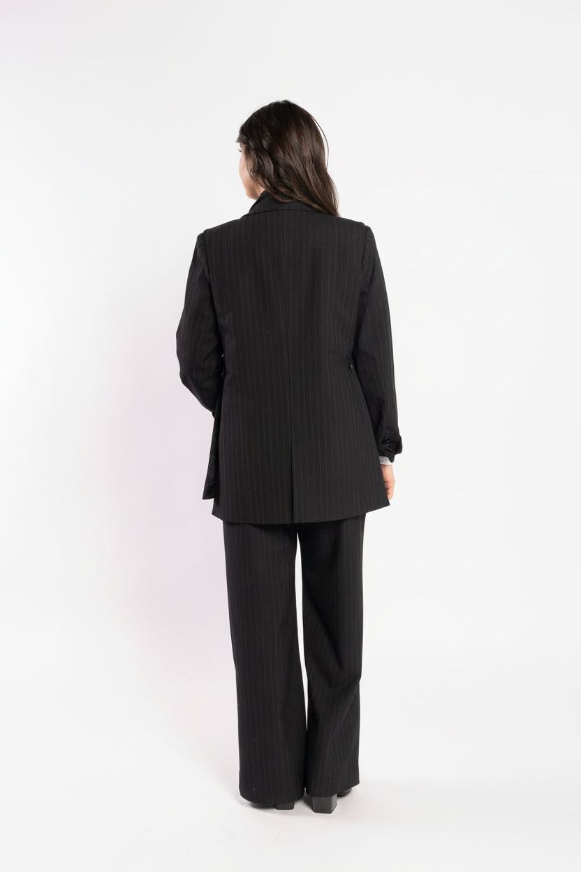 5079 - Espresso Blazer - Noir Stripe
