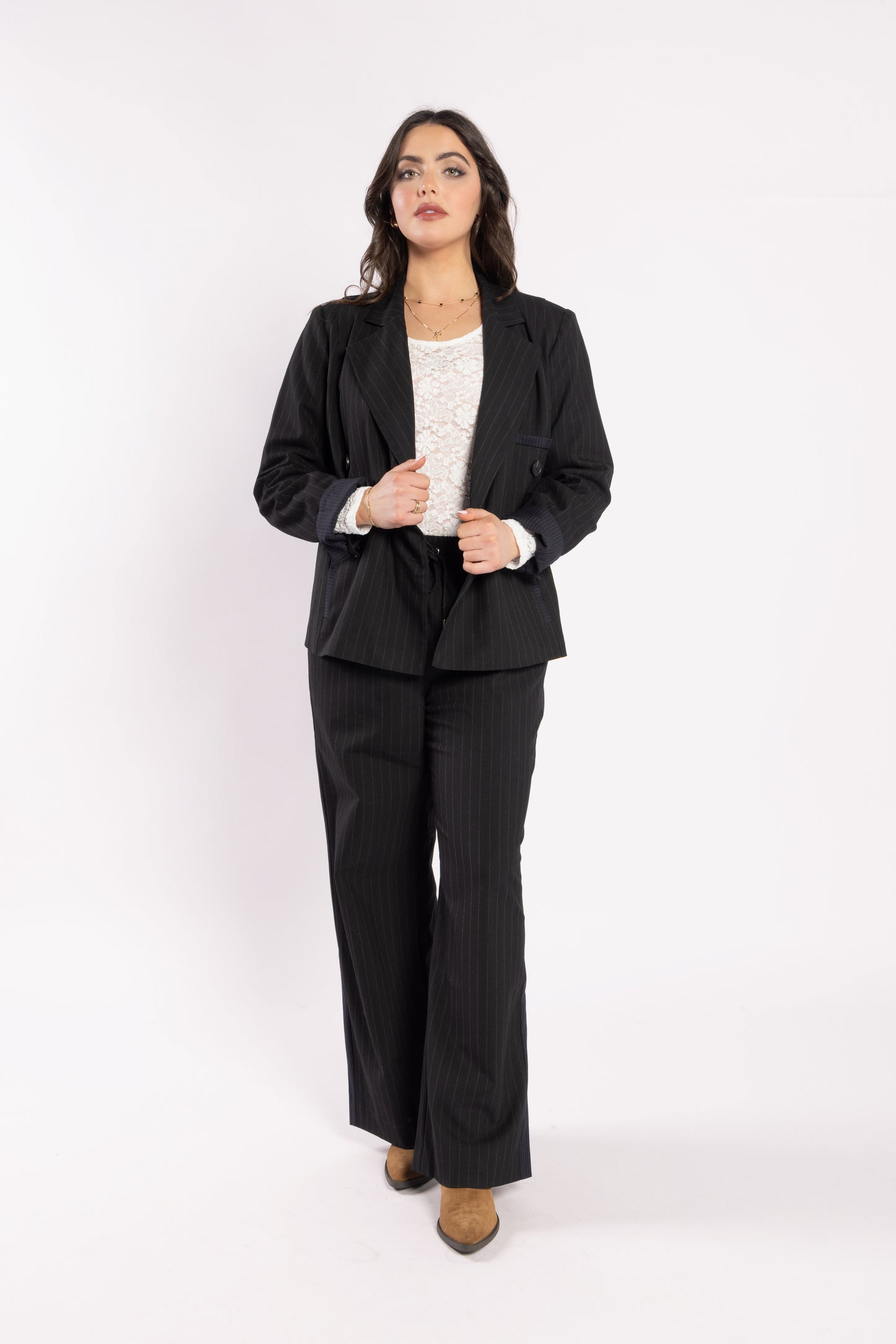 4033 - Lake Pants - Noir Stripe