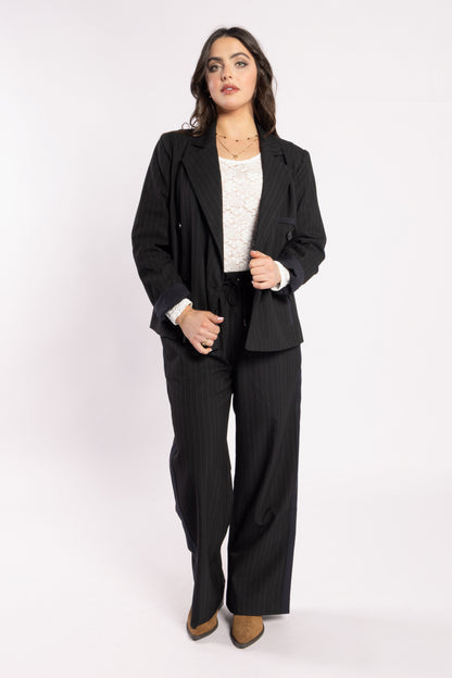 4033 - Lake Pants - Noir Stripe