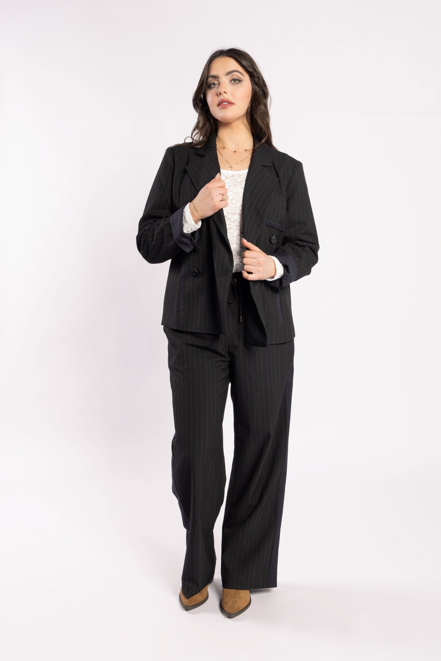 4033 - Lake Pants - Noir Stripe