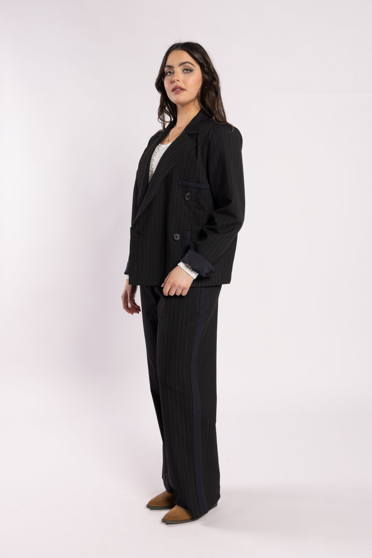4033 - Lake Pants - Noir Stripe
