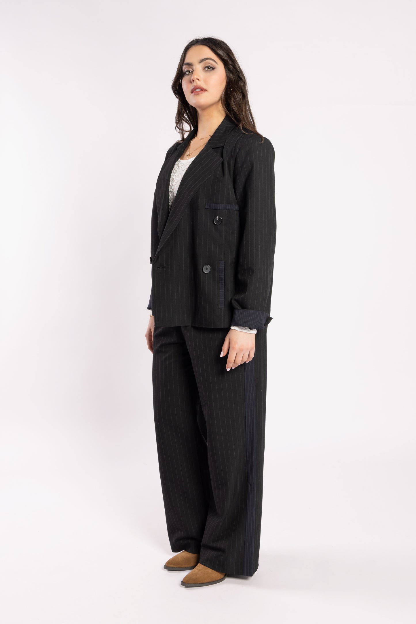 4033 - Lake Pants - Noir Stripe