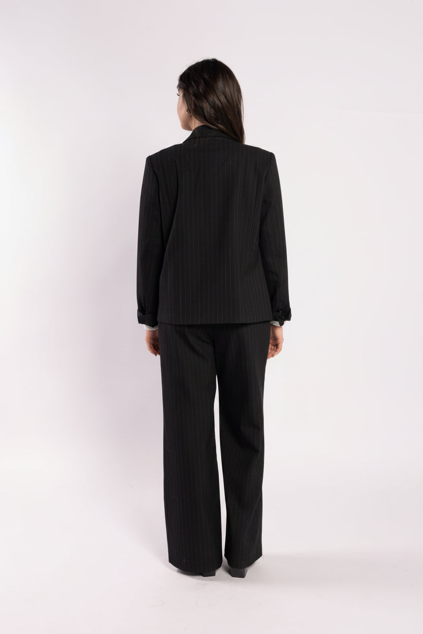 5079 - Espresso Blazer - Noir Stripe