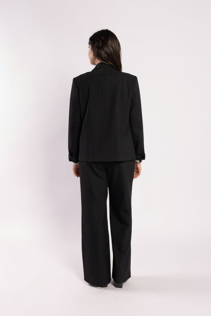 5079 - Espresso Blazer - Noir Stripe