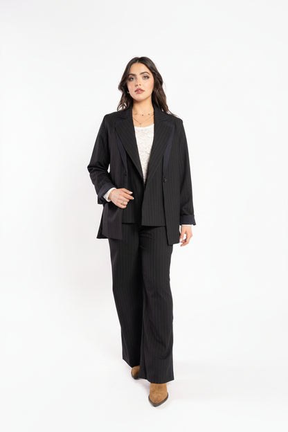 5079 - Espresso Blazer - Noir Stripe