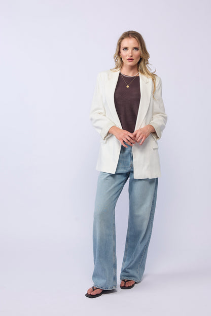 BLAIR BLAZER - OFF WHITE