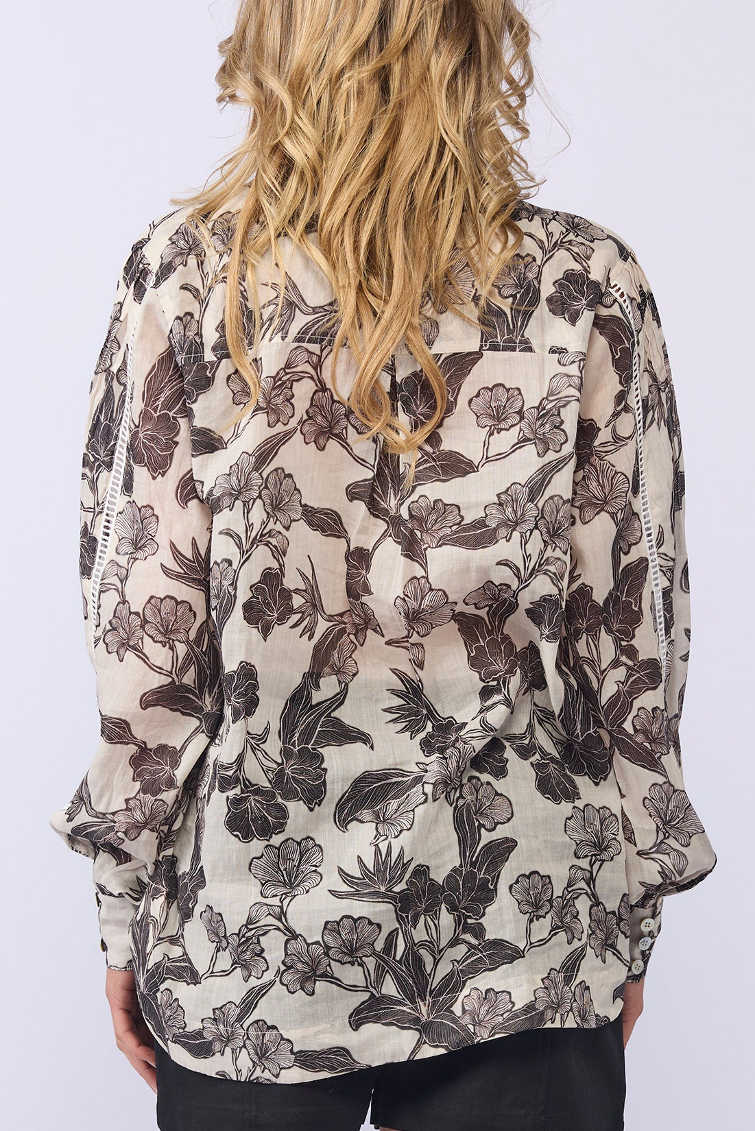 8023 - Reign Shirt - Sepia