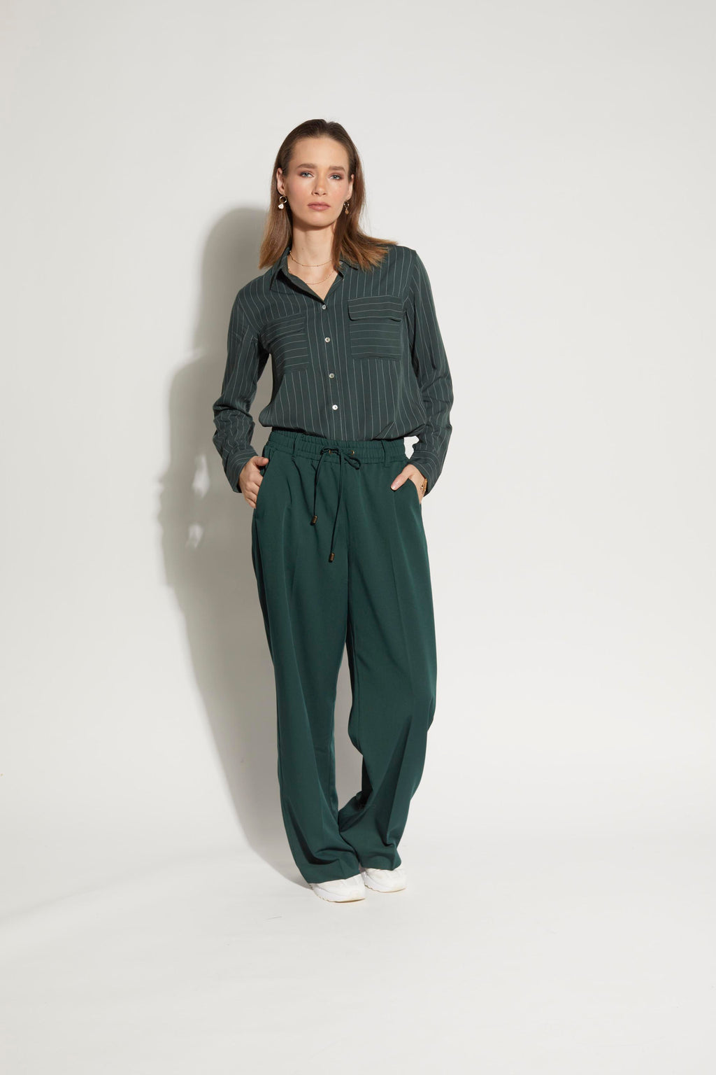 LOUGHLIN - 8000L - Boss Shirt - Evergreen Stripe