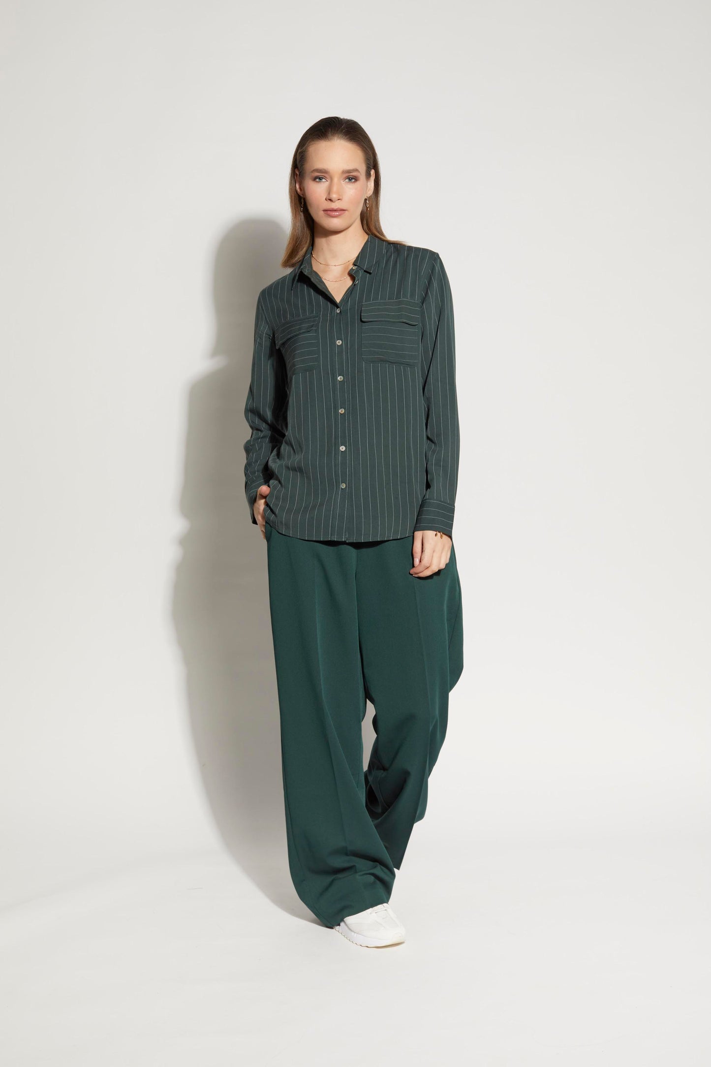 LOUGHLIN - 8000L - Boss Shirt - Evergreen Stripe