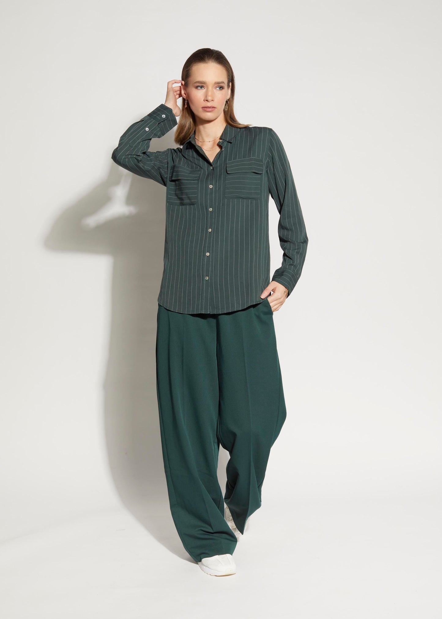 LOUGHLIN - 8000L - Boss Shirt - Evergreen Stripe