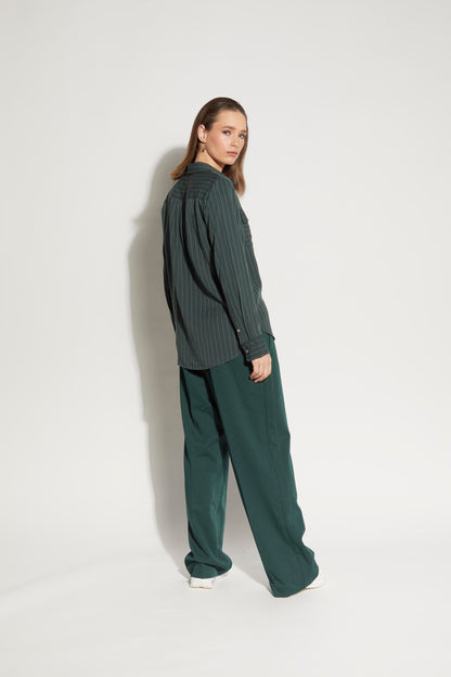 LOUGHLIN - 8000L - Boss Shirt - Evergreen Stripe