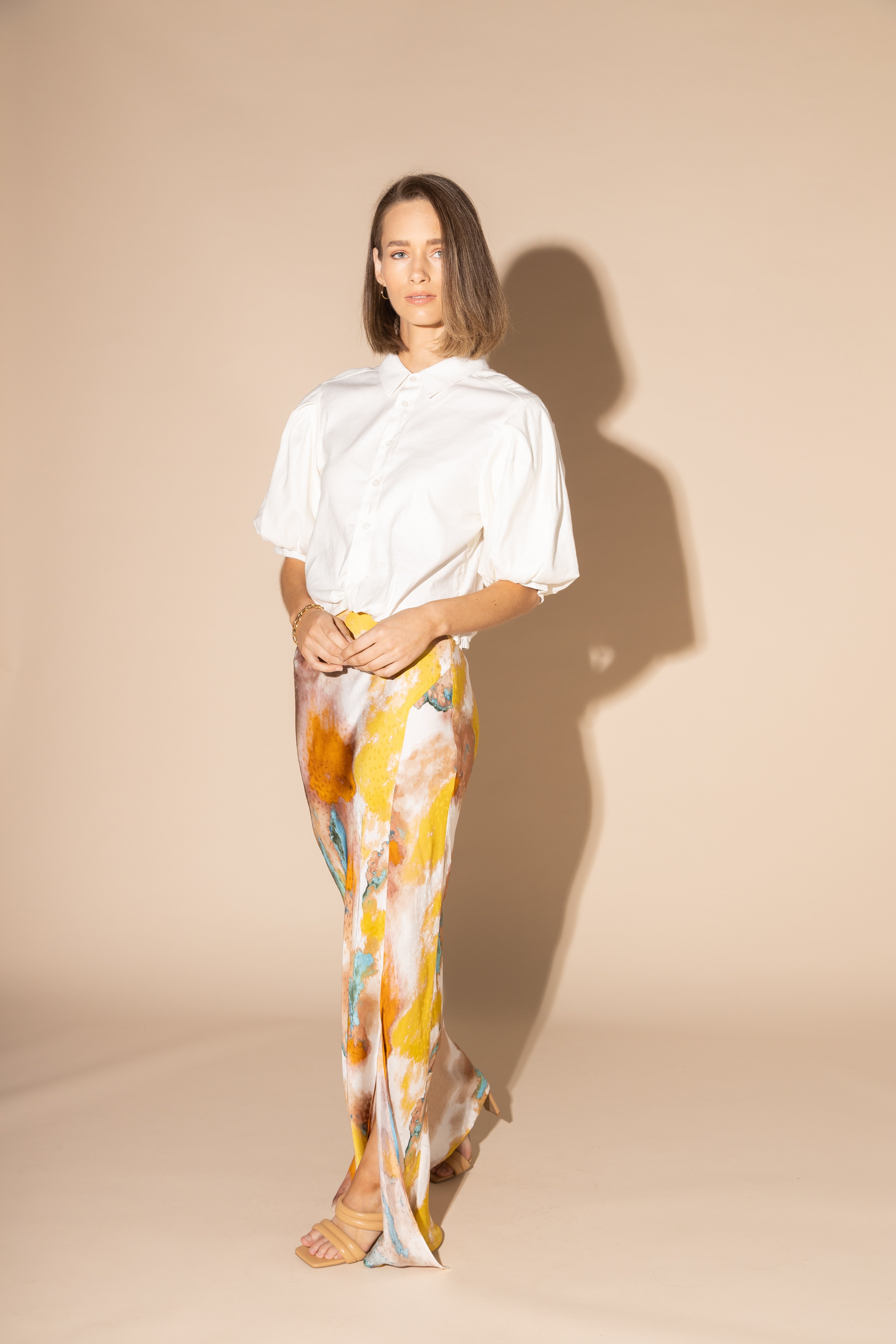 LOUGHLIN- 6047L - Silken Skirt - Water Colour