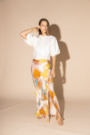 LOUGHLIN- 6047L - Silken Skirt - Water Colour