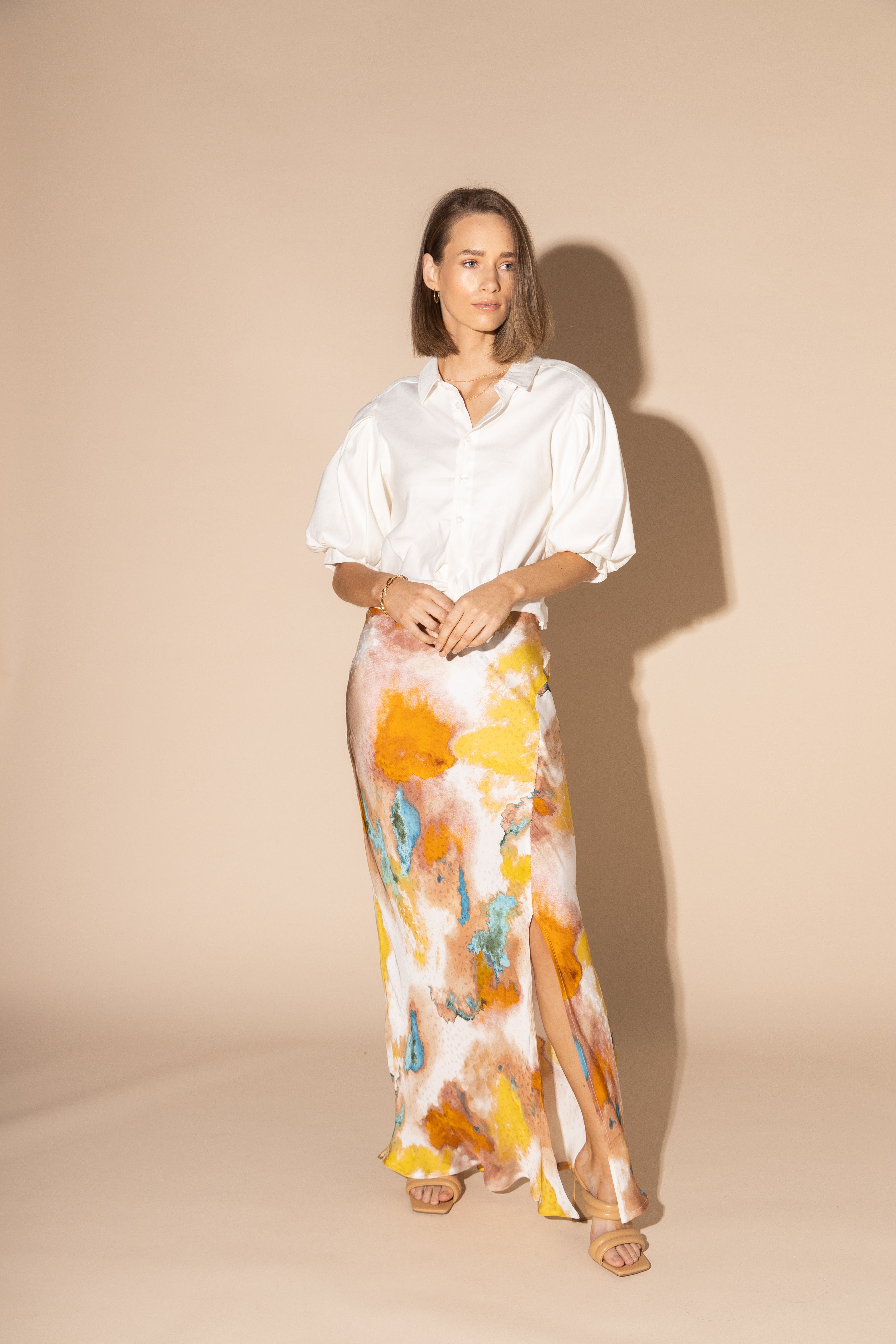 LOUGHLIN- 6047L - Silken Skirt - Water Colour