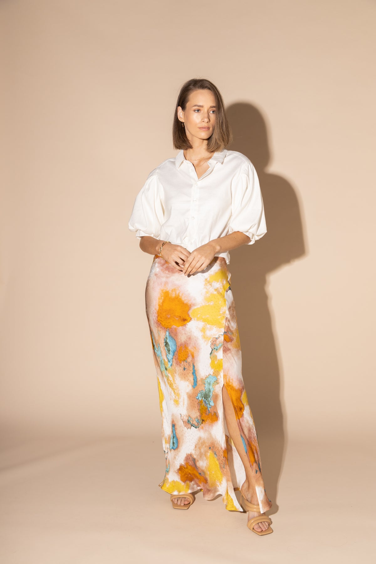 LOUGHLIN- 6047L - Silken Skirt - Water Colour