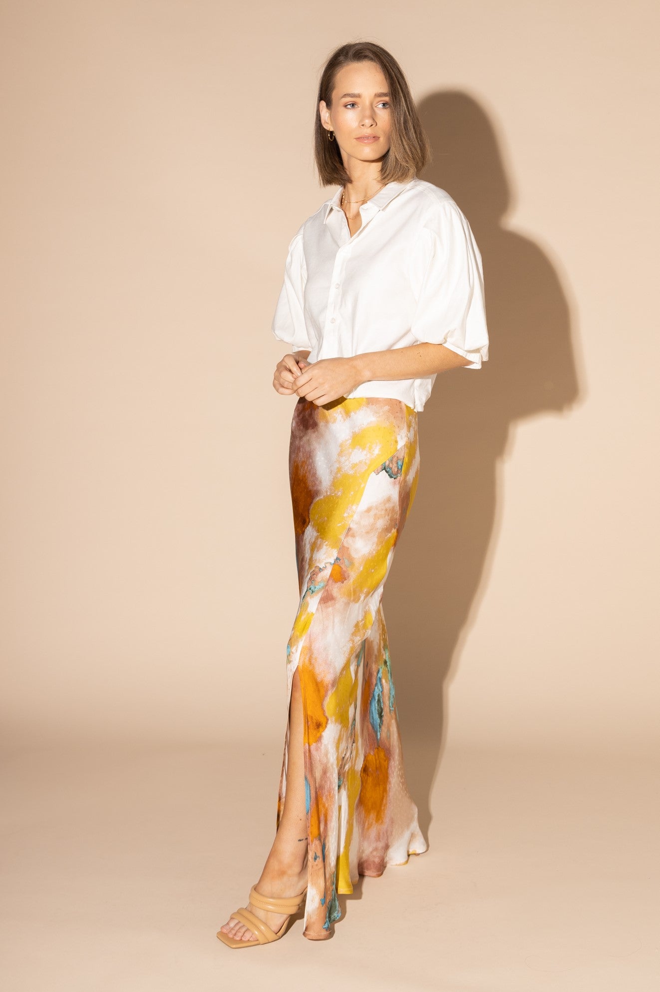 LOUGHLIN- 6047L - Silken Skirt - Water Colour