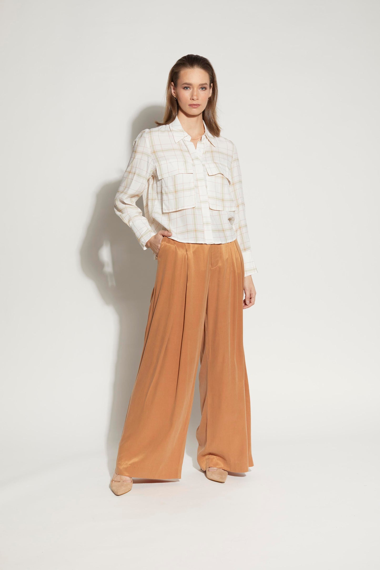 LOUGHLIN - 8024L - Kitty Shirt - Waffle Check