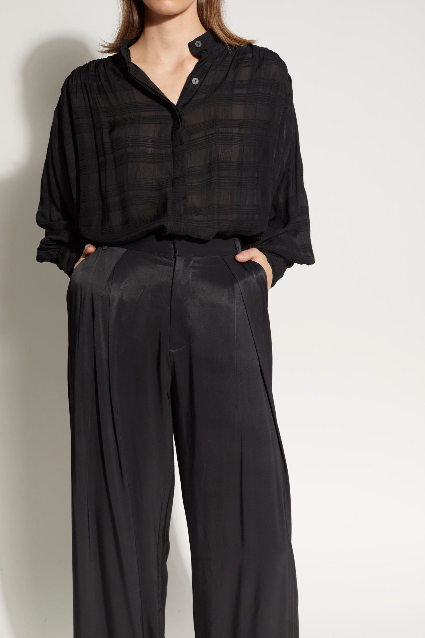 LOUGHLIN - 8027L - Painter Shirt - Black Check