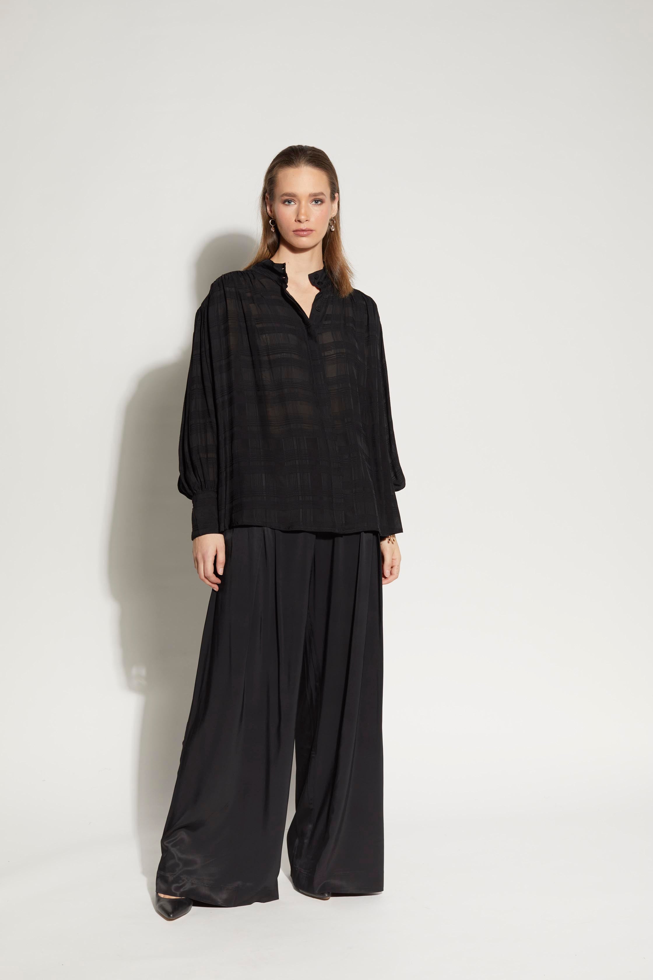 LOUGHLIN - 8027L - Painter Shirt - Black Check