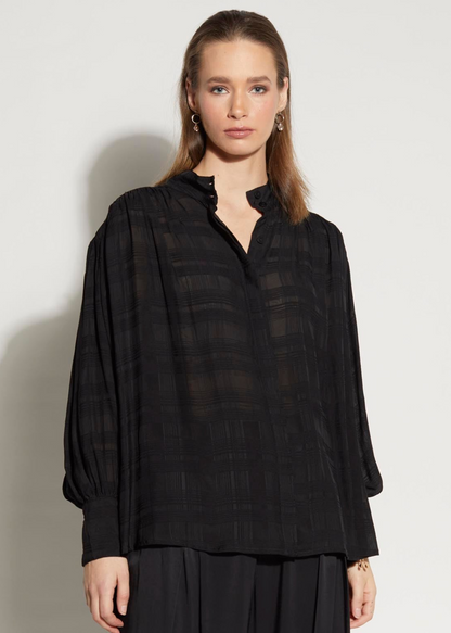 LOUGHLIN - 8027L - Painter Shirt - Black Check
