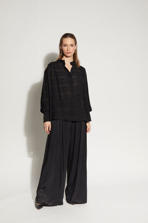 LOUGHLIN - 8027L - Painter Shirt - Black Check