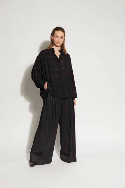 LOUGHLIN - 8027L - Painter Shirt - Black Check