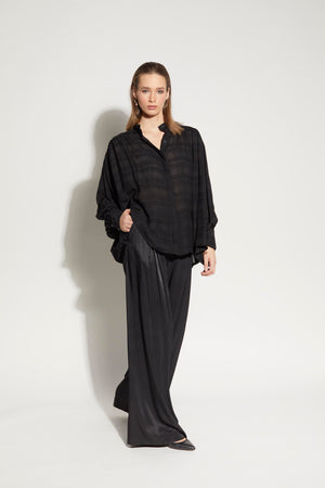 LOUGHLIN - 8027L - Painter Shirt - Black Check