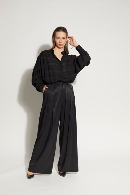 LOUGHLIN - 8027L - Painter Shirt - Black Check