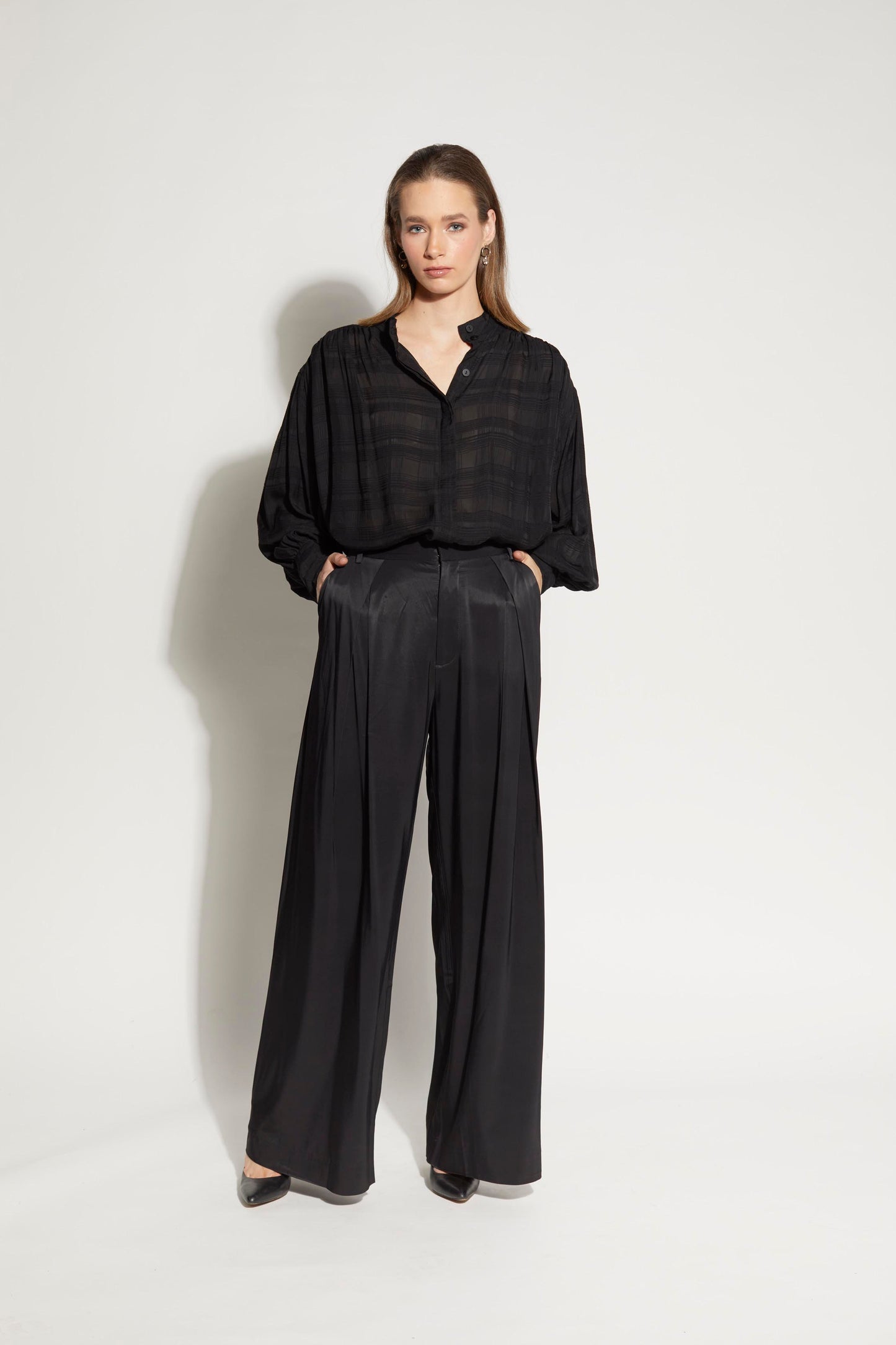 LOUGHLIN - 8027L - Painter Shirt - Black Check