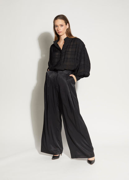 LOUGHLIN - 4051L - Bond Pant - Black Satin