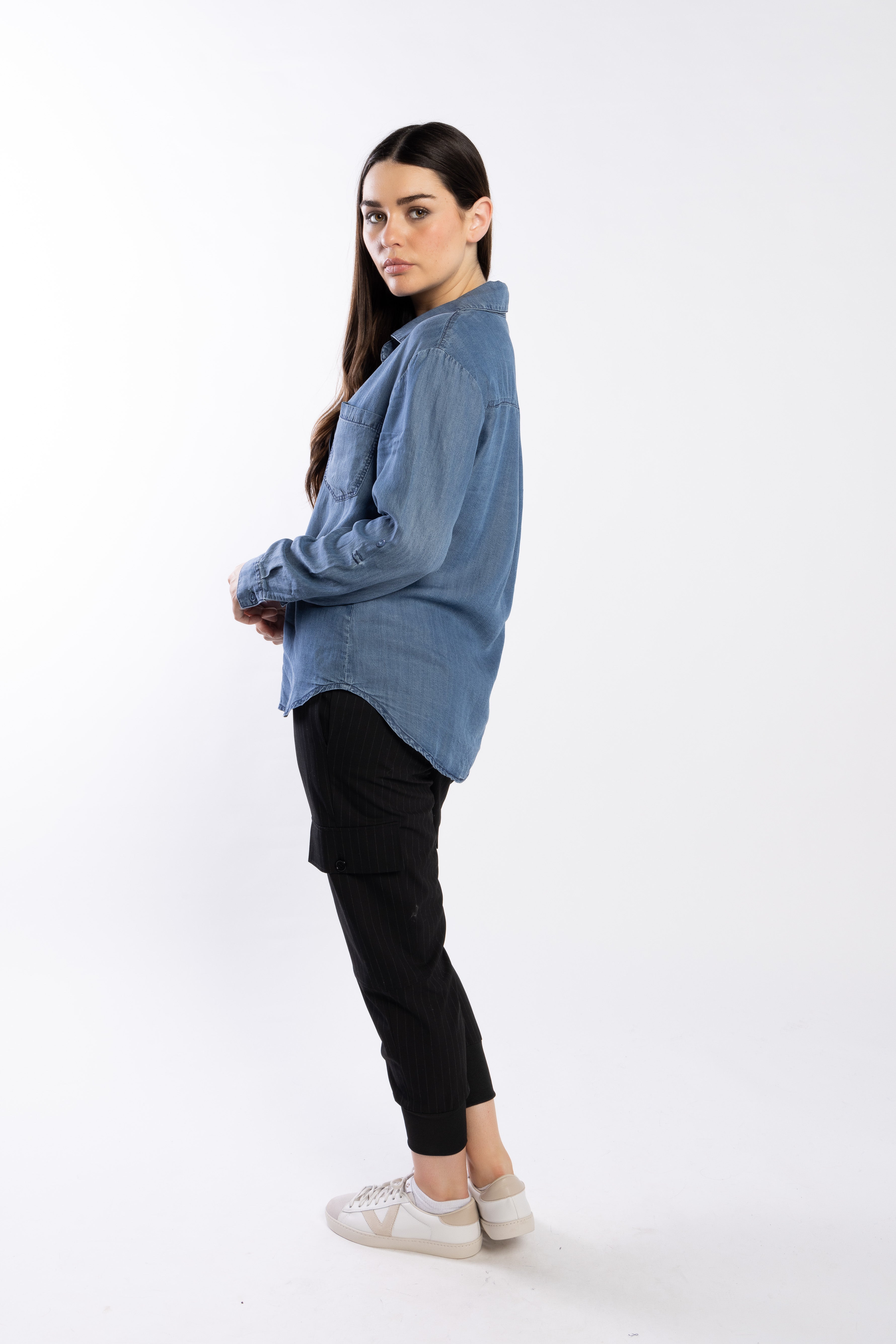 8030 - Duke Shirt - Chambray Blue