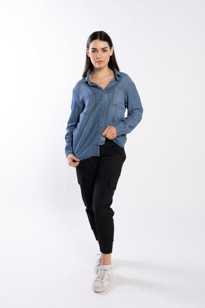 8030 - Duke Shirt - Chambray Blue