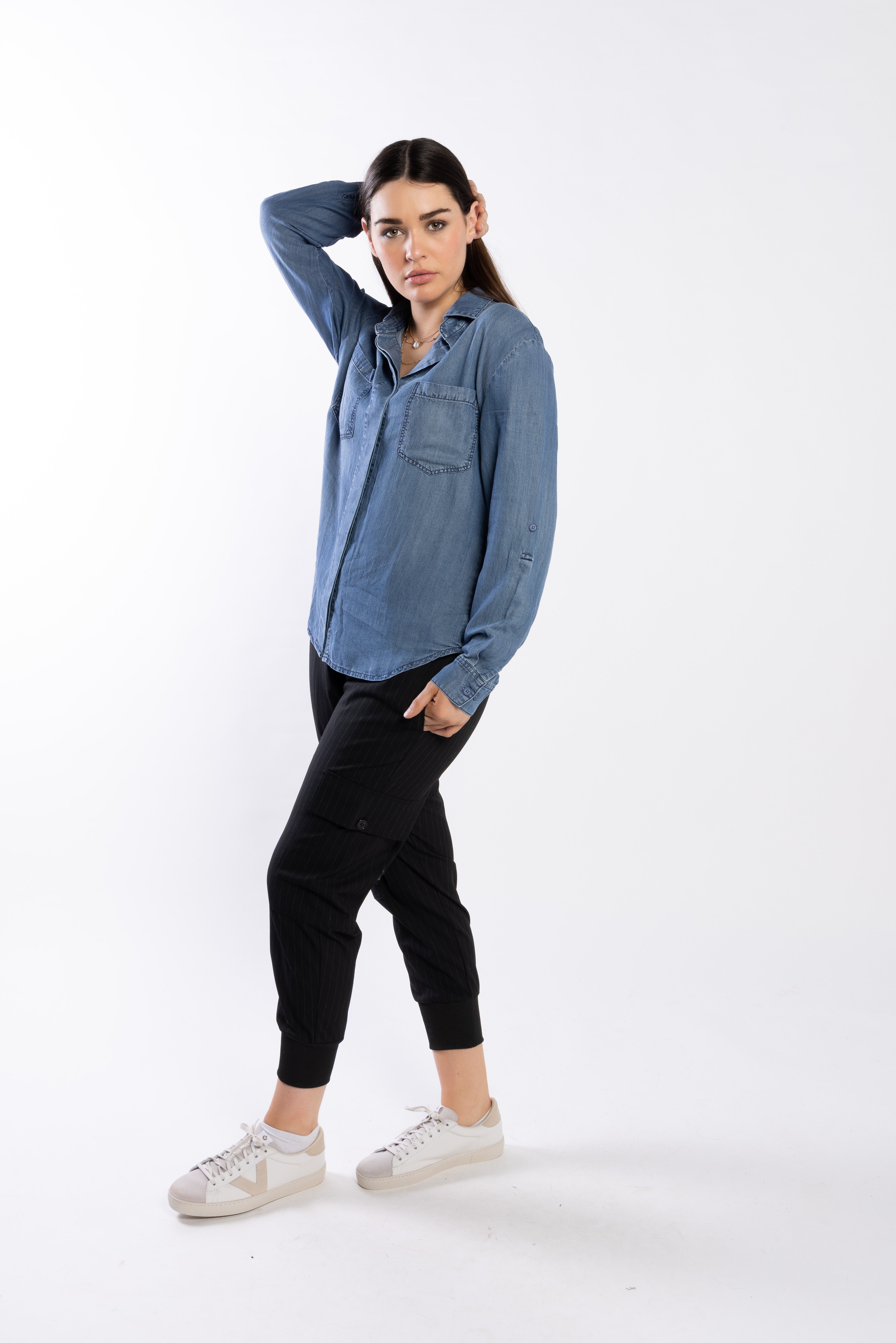 8030 - Duke Shirt - Chambray Blue