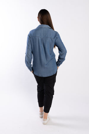 8030 - Duke Shirt - Chambray Blue