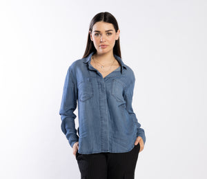 8030 - Duke Shirt - Chambray Blue