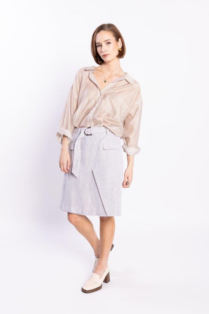 LOUGHLIN - Sundown Shirt - Natural Stripe