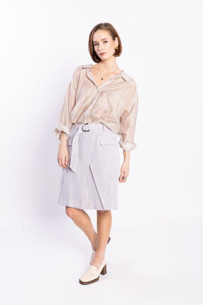 8035L LOUGHLIN - Sundown Shirt - Natural Stripe