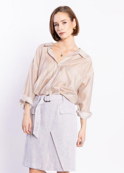 8035L LOUGHLIN - Sundown Shirt - Natural Stripe