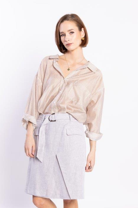LOUGHLIN - Sundown Shirt - Natural Stripe