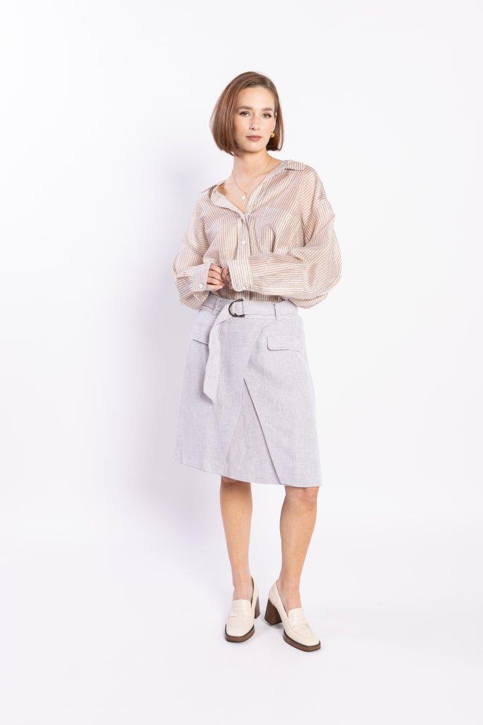 LOUGHLIN - Sundown Shirt - Natural Stripe