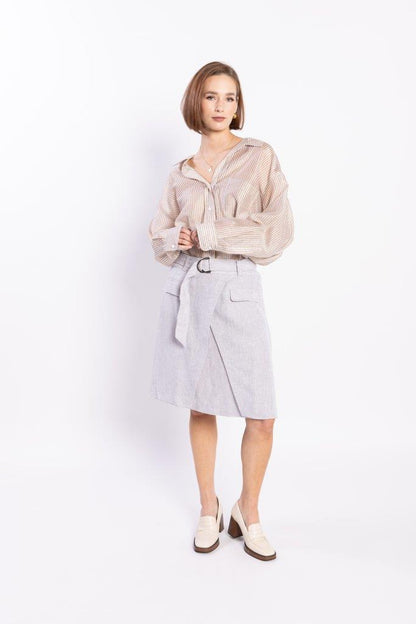 8035L LOUGHLIN - Sundown Shirt - Natural Stripe