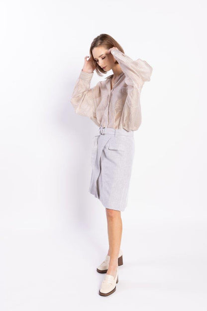 8035L LOUGHLIN - Sundown Shirt - Natural Stripe